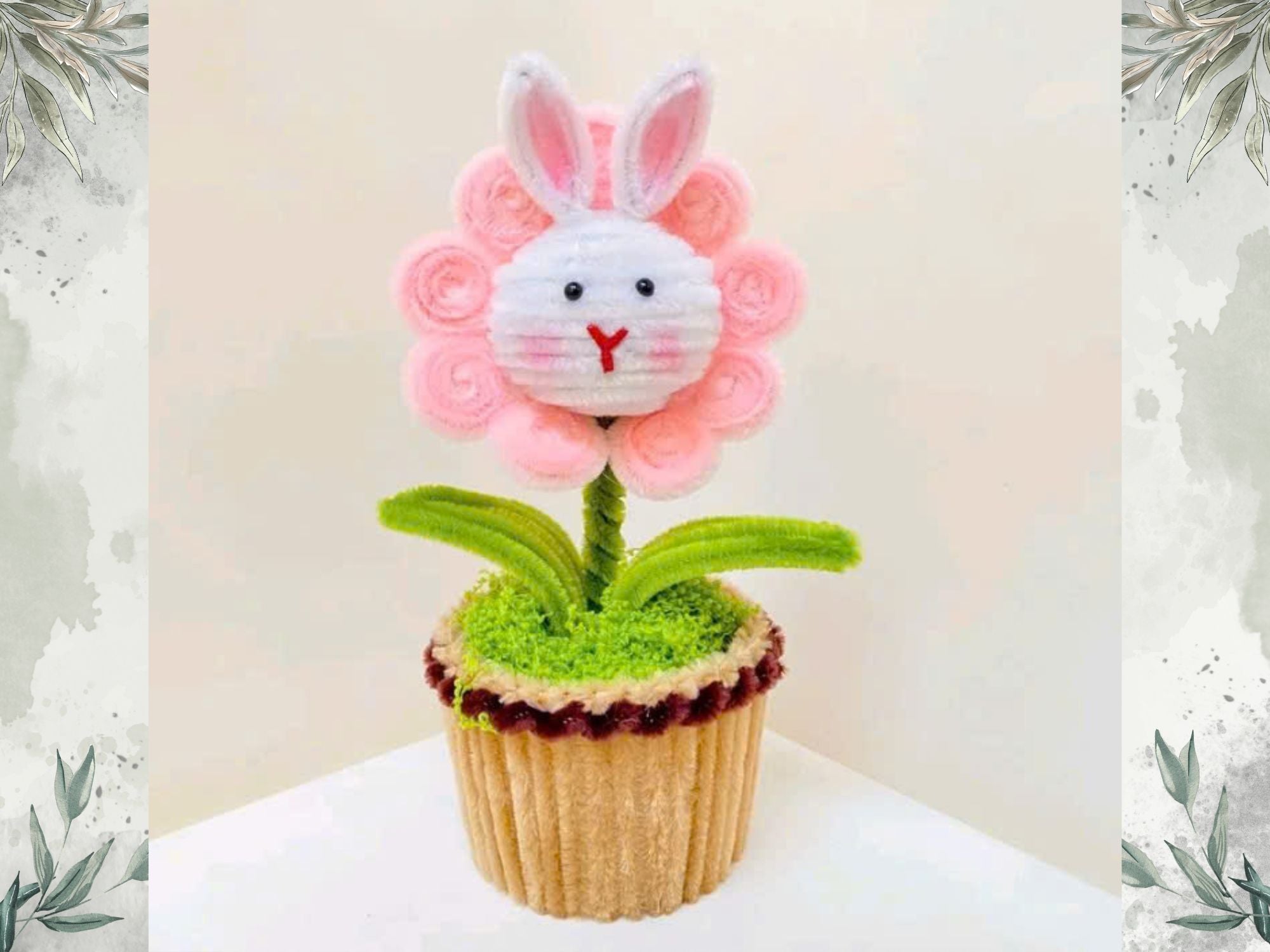 Handmade Velvet Wire Animal Flower Pot - Cute Home & Kids Room Decor