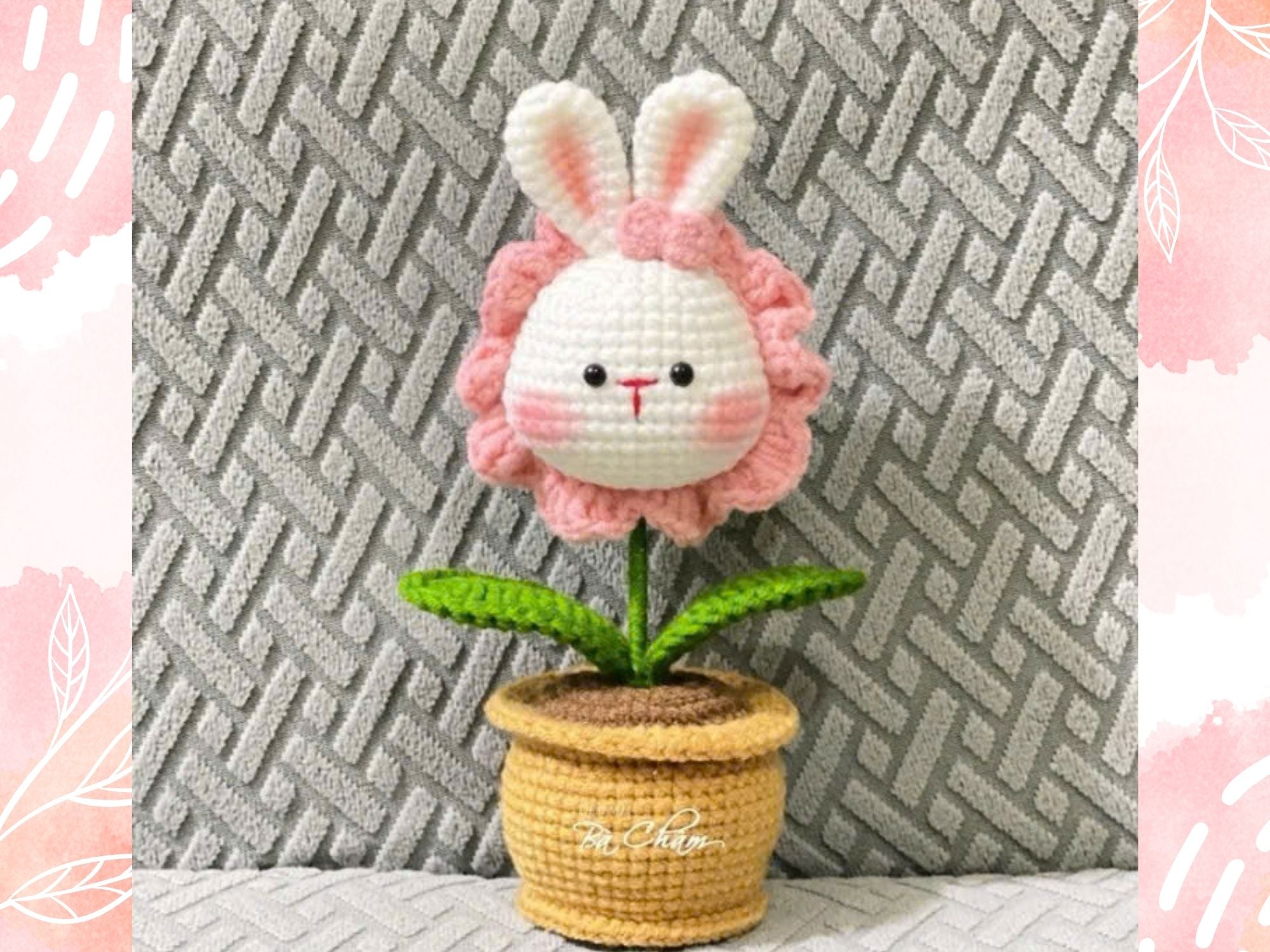 Handmade Crochet Animal Head Plant Pot – Cute Home Decor & Gift 18-20cm
