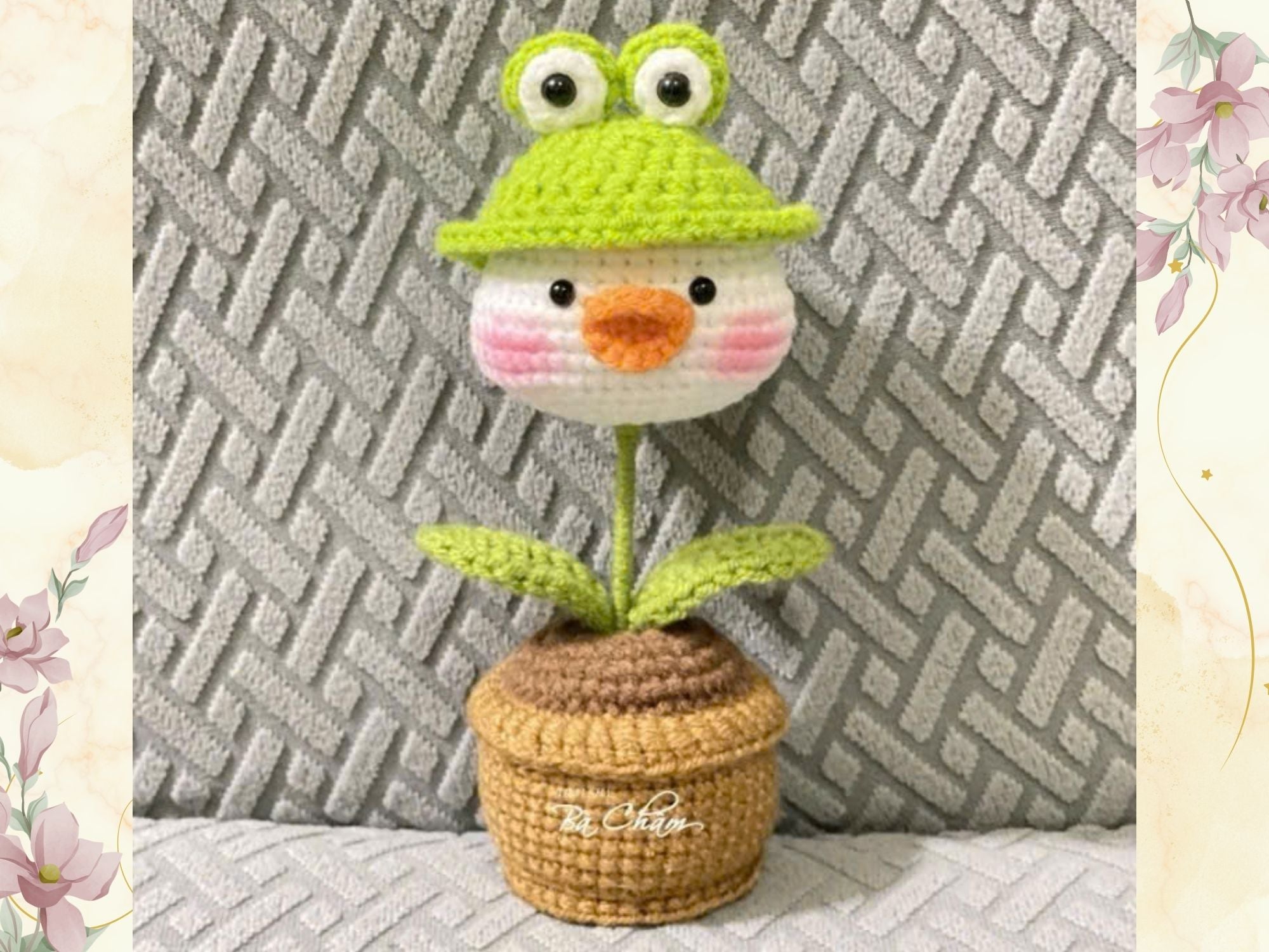 Handmade Crochet Animal Head Plant Pot – Cute Home Decor & Gift 18-20cm